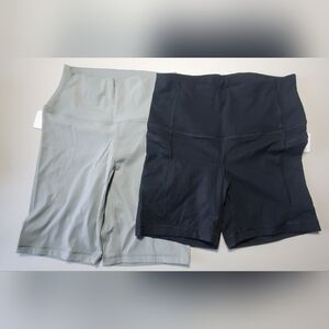 (2) CRZ YOGA Women's Biker/Sports Shorts